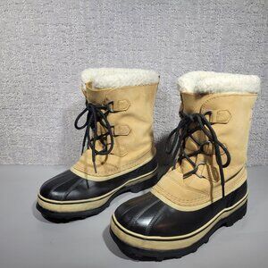 Sorel Caribou LY1000-281 Mens US Size 7 Faux Fur Waterproof Insulated Snow Boots